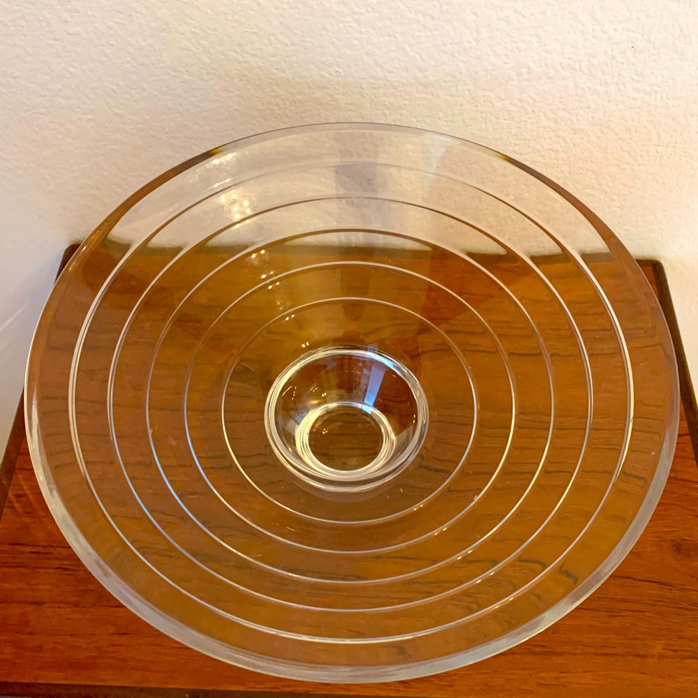Mikasa Platinum Crystal Centerpiece Bowl
